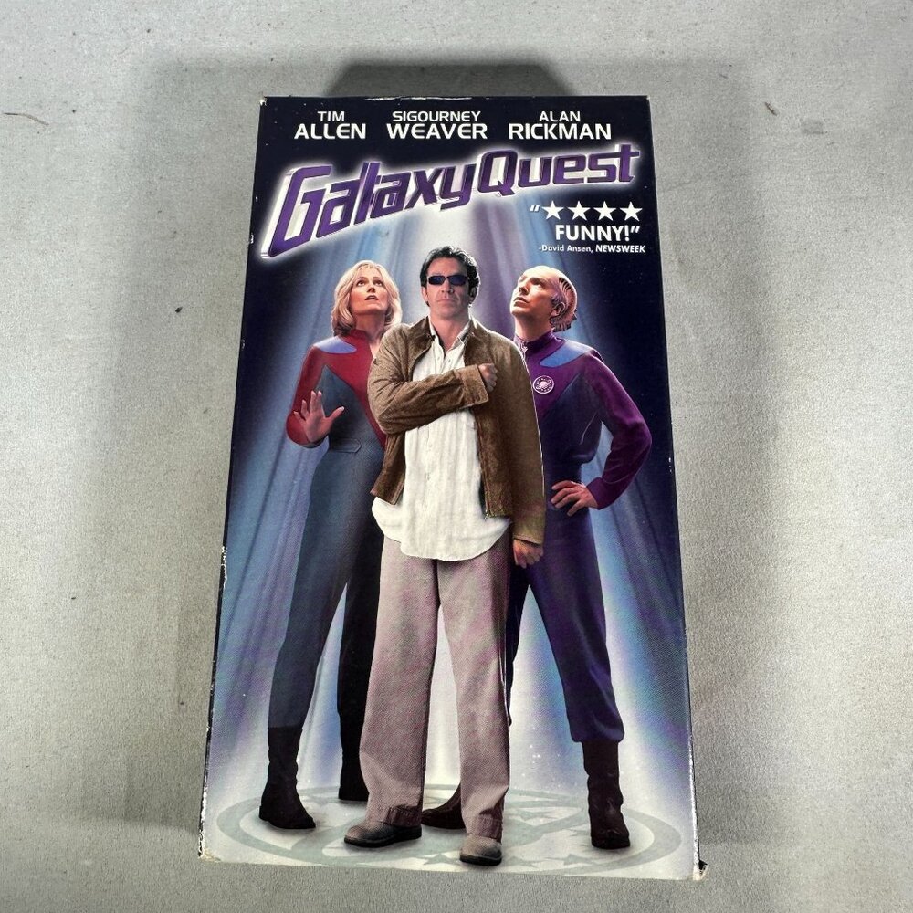 Galaxy Quest VHS Tim Allen Sigourney Weaver Alan Rickman DreamWorks Home